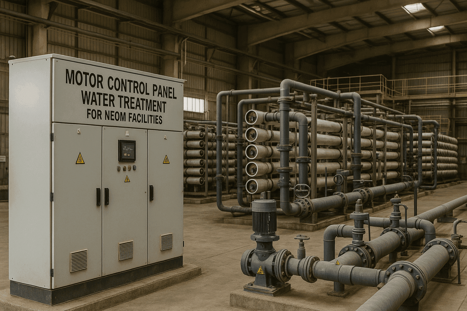 Motor Control Panel Water Treatment for NEOM Facilities